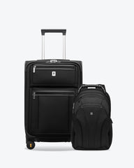 Atlas Laptop Backpack and Stride Luggage Set