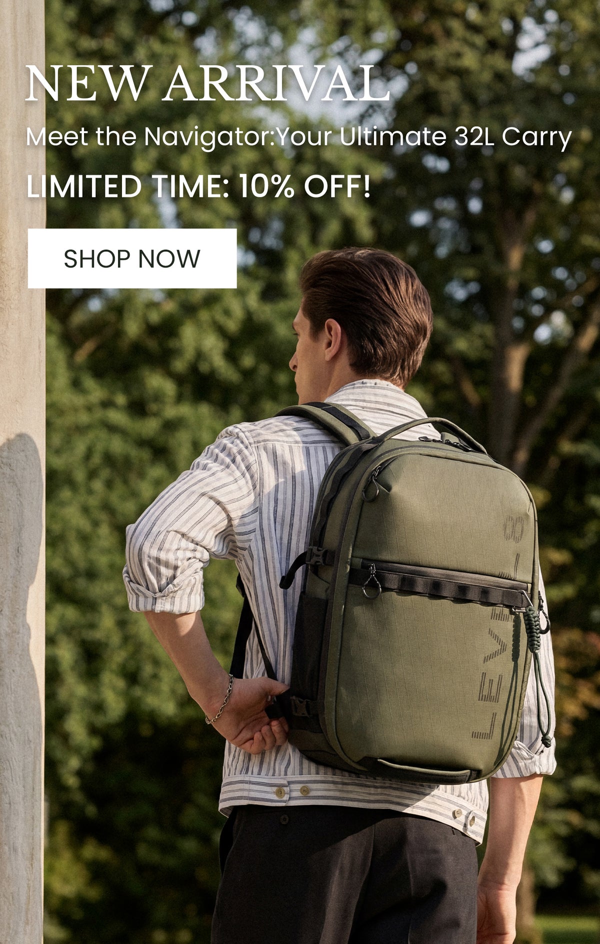 new arrival: level8 navigator backpack 10% off
