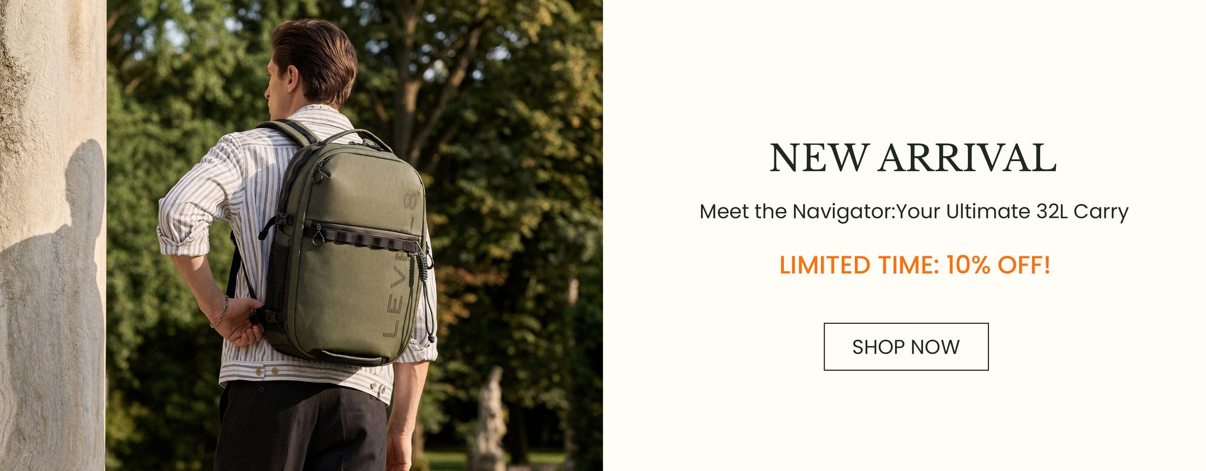 new arrival: level8 navigator backpack 10% off