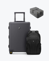 Atlas Laptop Backpack And Aluminum Luggage (20'') Set